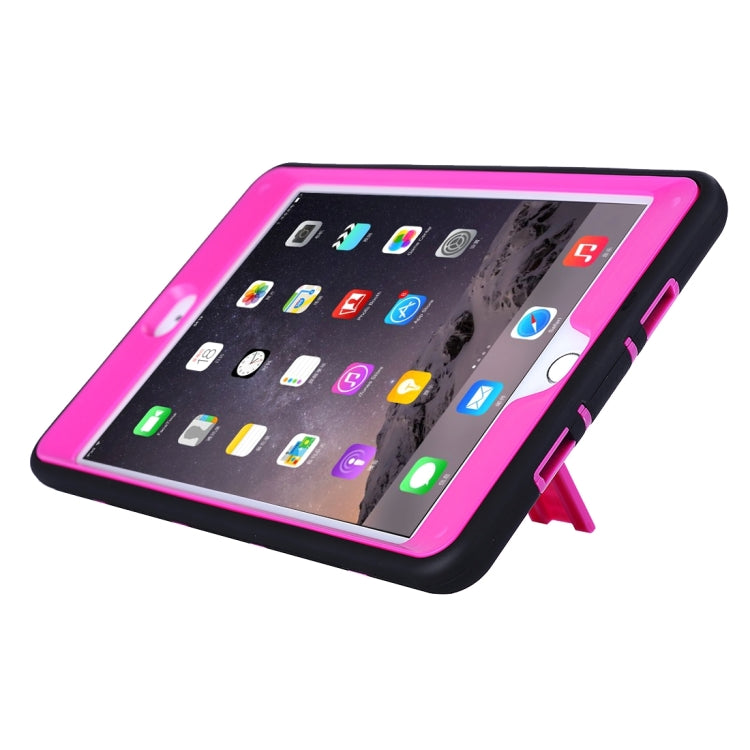 Separable Shock-resistant Double Colored TPU + PC Combination Case with Holder for iPad mini 4