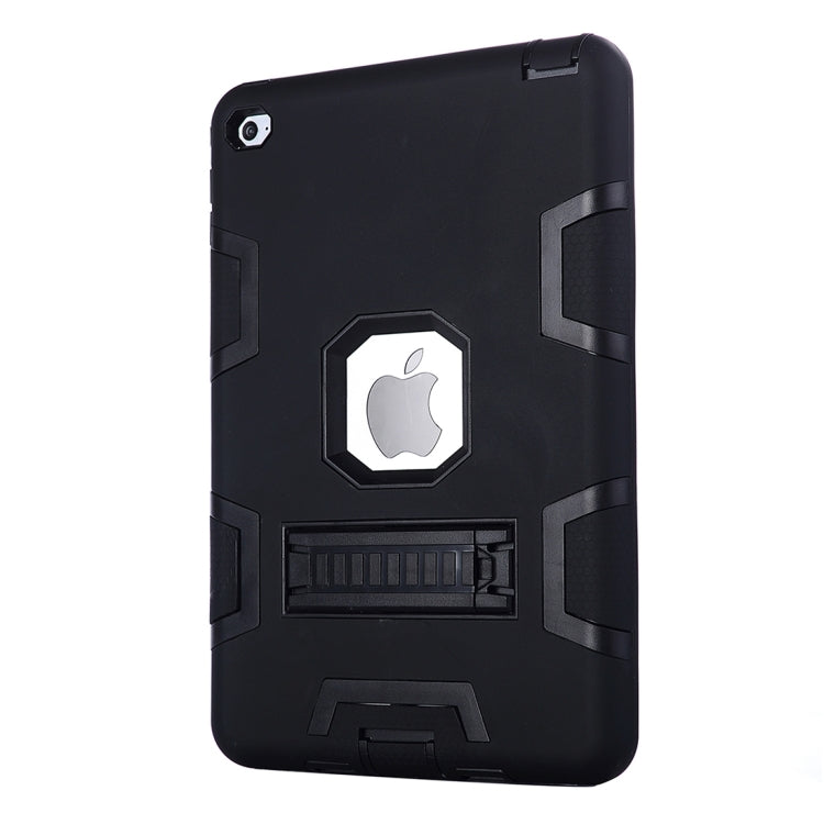 Separable Shock-resistant Double Colored TPU + PC Combination Case with Holder for iPad mini 4