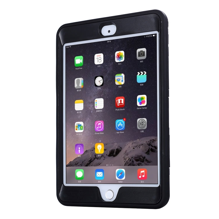 Separable Shock-resistant Double Colored TPU + PC Combination Case with Holder for iPad mini 4