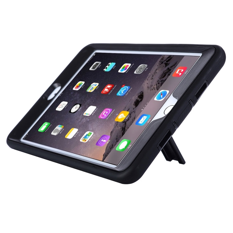 Separable Shock-resistant Double Colored TPU + PC Combination Case with Holder for iPad mini 4