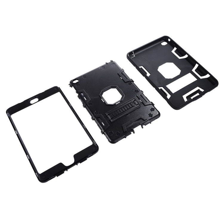 Separable Shock-resistant Double Colored TPU + PC Combination Case with Holder for iPad mini 4