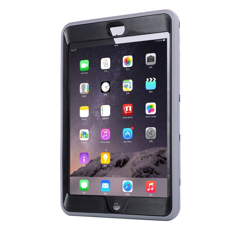 Separable Shock-resistant Double Colored TPU + PC Combination Case with Holder for iPad mini 4