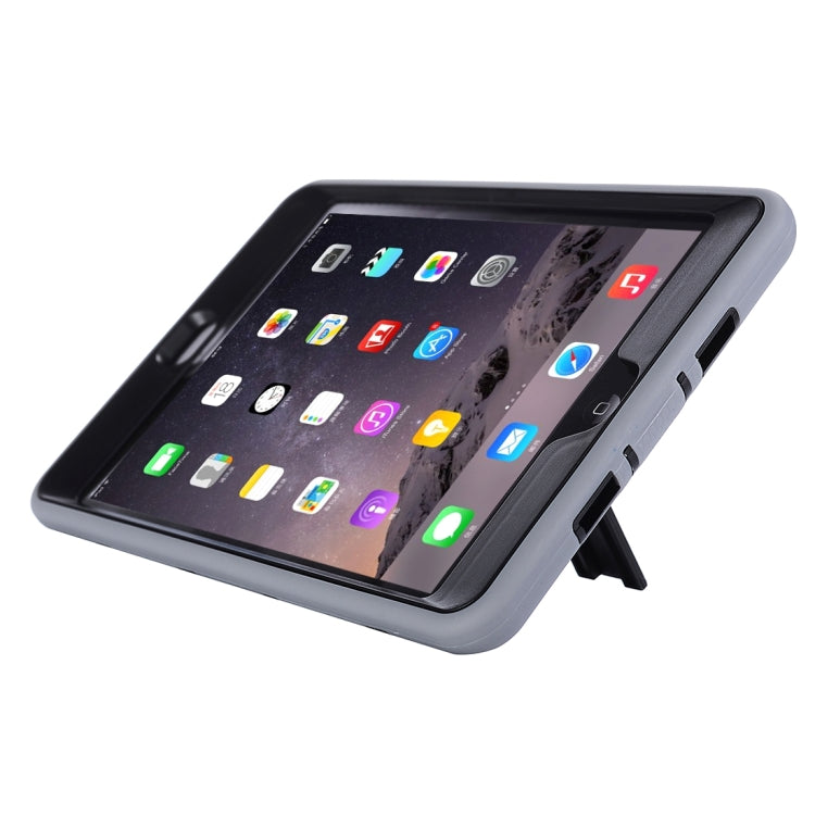 Separable Shock-resistant Double Colored TPU + PC Combination Case with Holder for iPad mini 4