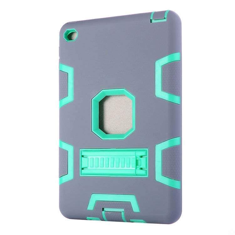 Separable Shock-resistant Double Colored TPU + PC Combination Case with Holder for iPad mini 4
