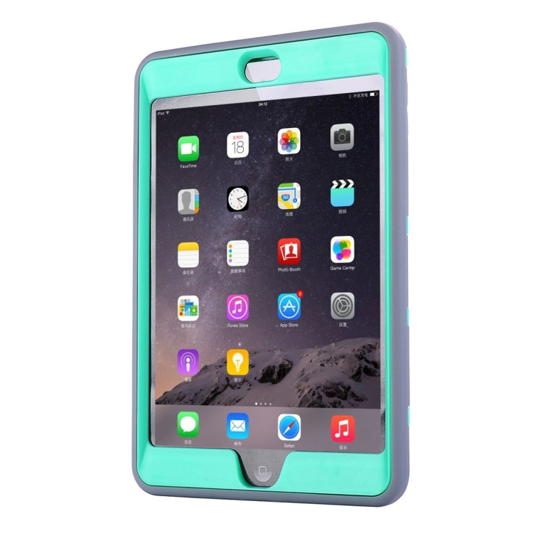 Separable Shock-resistant Double Colored TPU + PC Combination Case with Holder for iPad mini 4