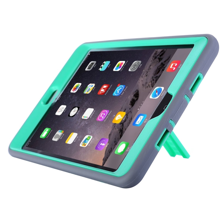 Separable Shock-resistant Double Colored TPU + PC Combination Case with Holder for iPad mini 4