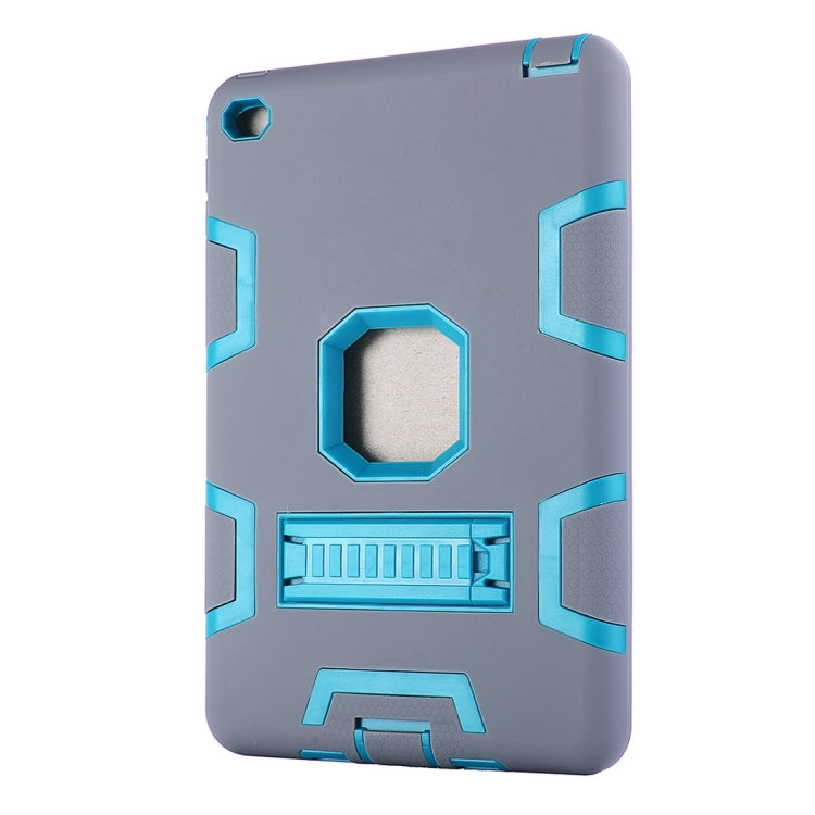 Separable Shock-resistant Double Colored TPU + PC Combination Case with Holder for iPad mini 4