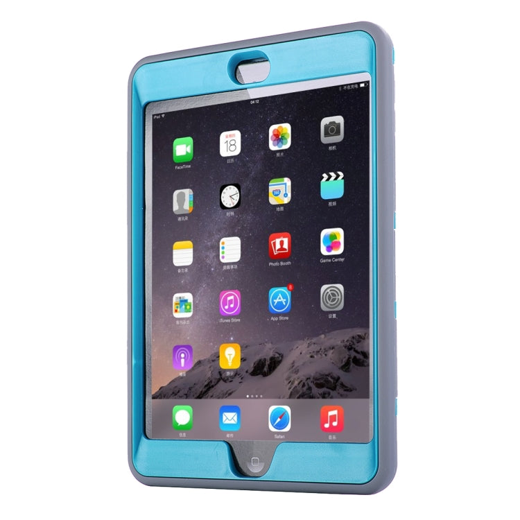 Separable Shock-resistant Double Colored TPU + PC Combination Case with Holder for iPad mini 4