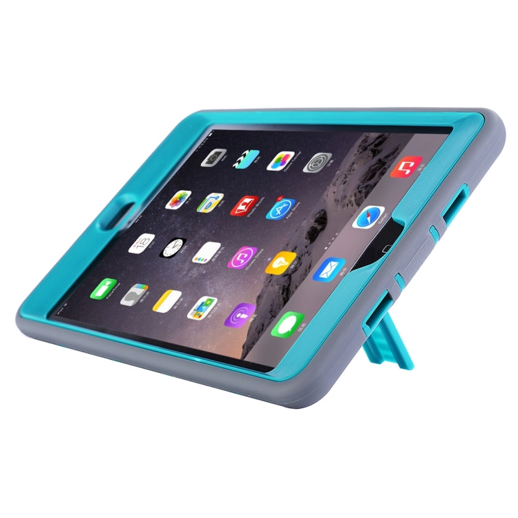 Separable Shock-resistant Double Colored TPU + PC Combination Case with Holder for iPad mini 4
