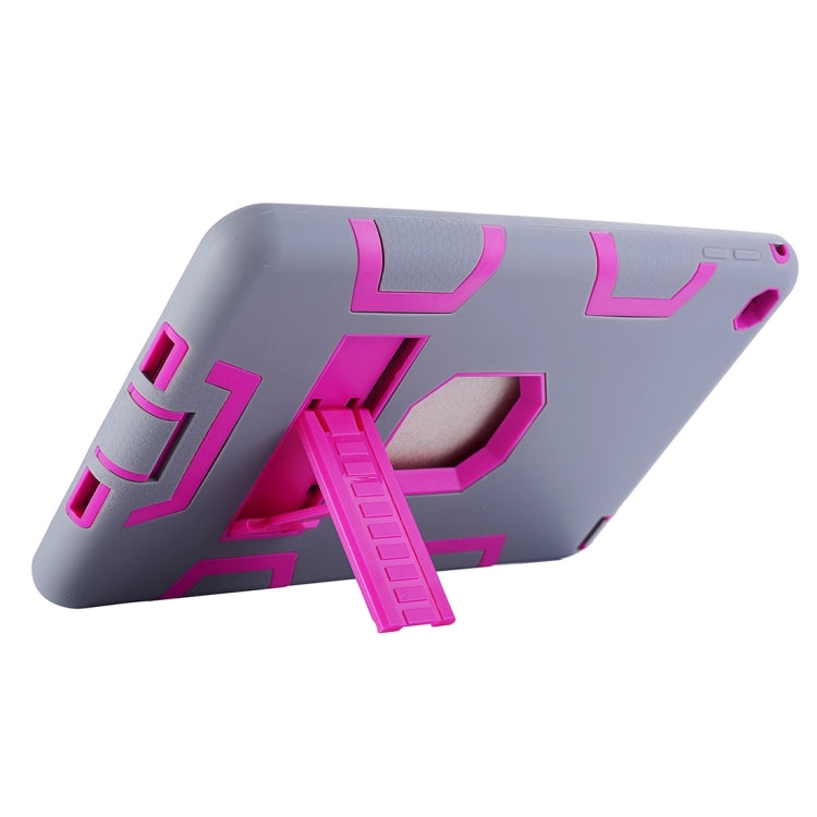Separable Shock-resistant Double Colored TPU + PC Combination Case with Holder for iPad mini 4