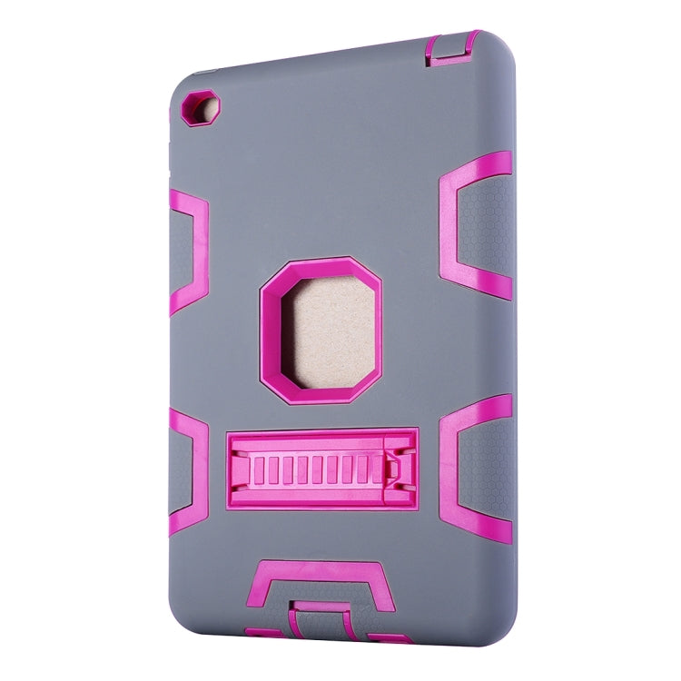Separable Shock-resistant Double Colored TPU + PC Combination Case with Holder for iPad mini 4