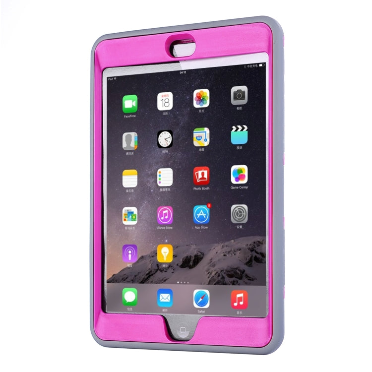 Separable Shock-resistant Double Colored TPU + PC Combination Case with Holder for iPad mini 4