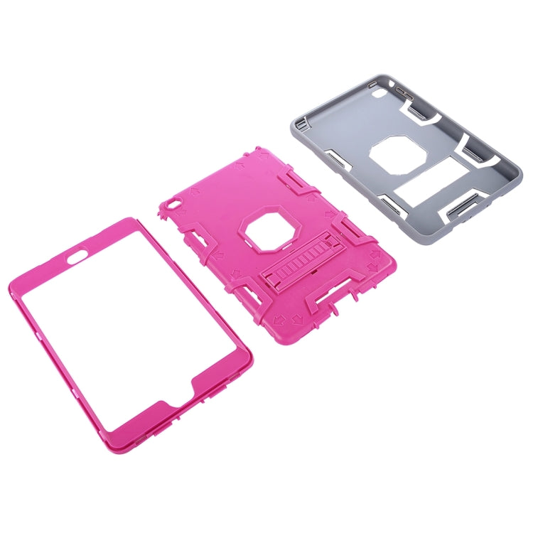 Separable Shock-resistant Double Colored TPU + PC Combination Case with Holder for iPad mini 4