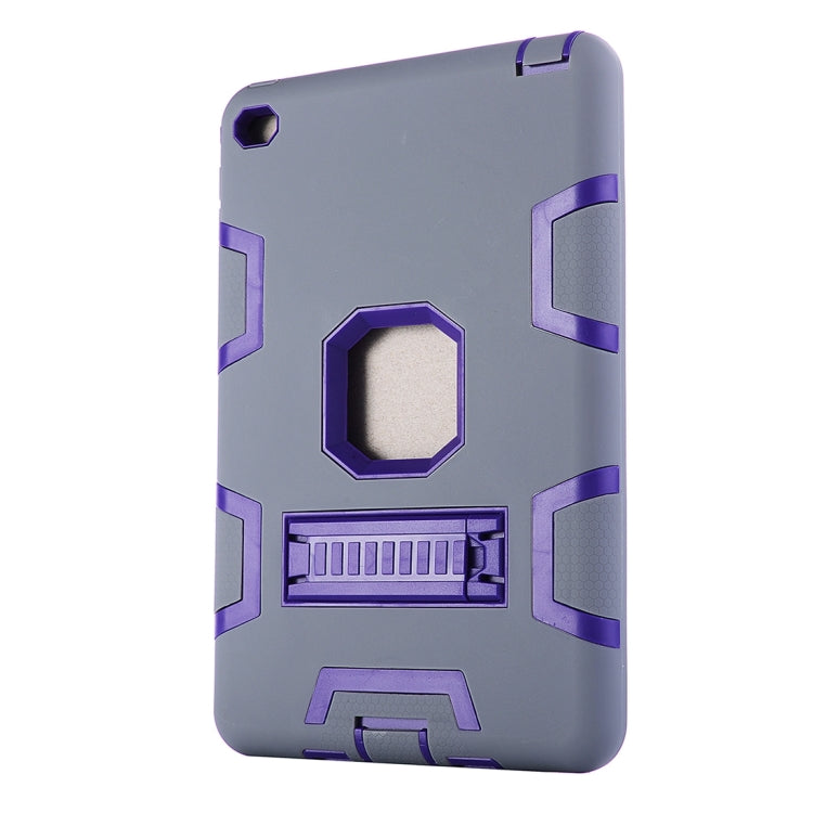 Separable Shock-resistant Double Colored TPU + PC Combination Case with Holder for iPad mini 4