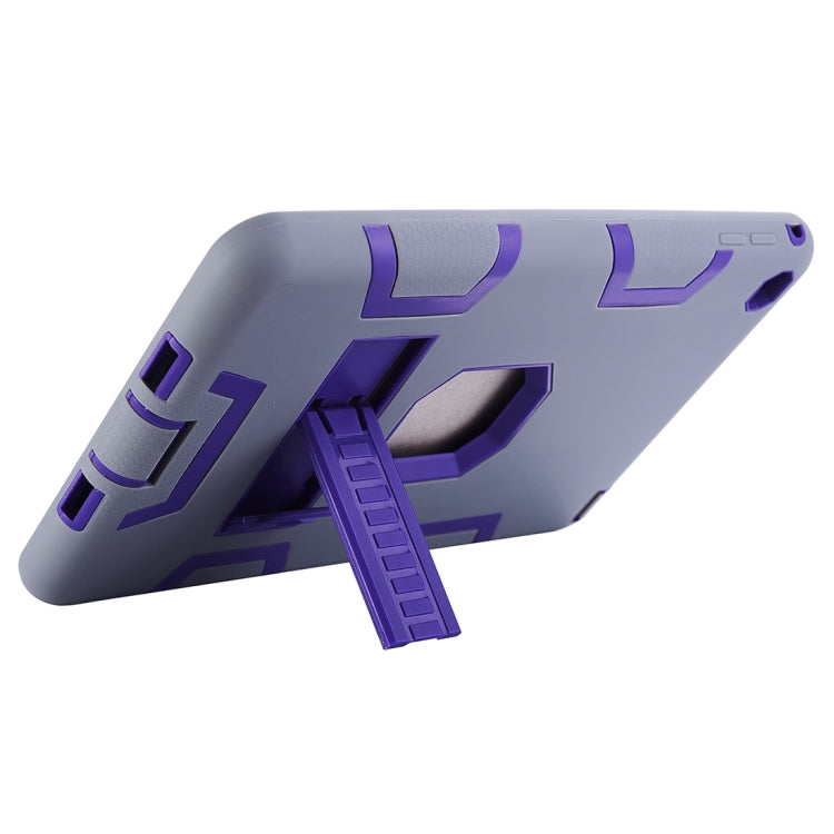 Separable Shock-resistant Double Colored TPU + PC Combination Case with Holder for iPad mini 4