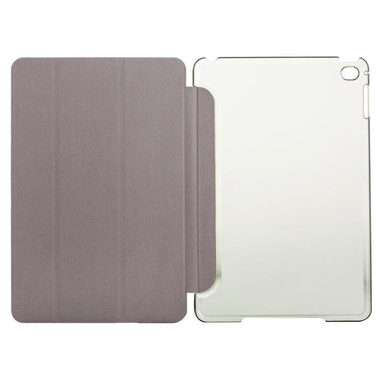 Horizontal Flip Solid Color Elasticity Leather Case with Three-Folding Holder for iPad Mini 4 & Mini 2019