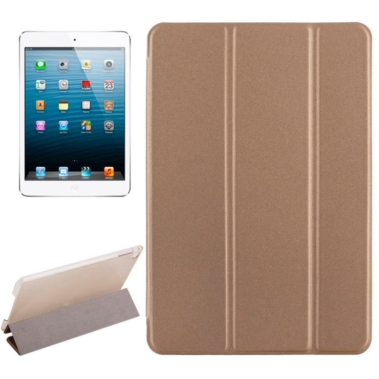 Horizontal Flip Solid Color Elasticity Leather Case with Three-Folding Holder for iPad Mini 4 & Mini 2019