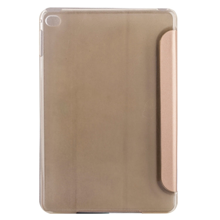 Horizontal Flip Solid Color Elasticity Leather Case with Three-Folding Holder for iPad Mini 4 & Mini 2019