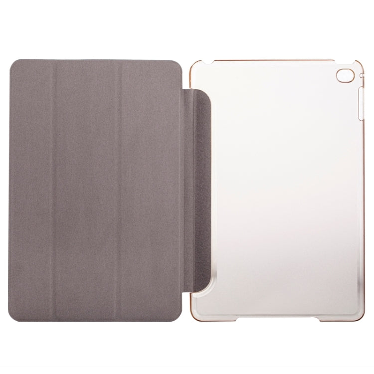 Horizontal Flip Solid Color Elasticity Leather Case with Three-Folding Holder for iPad Mini 4 & Mini 2019