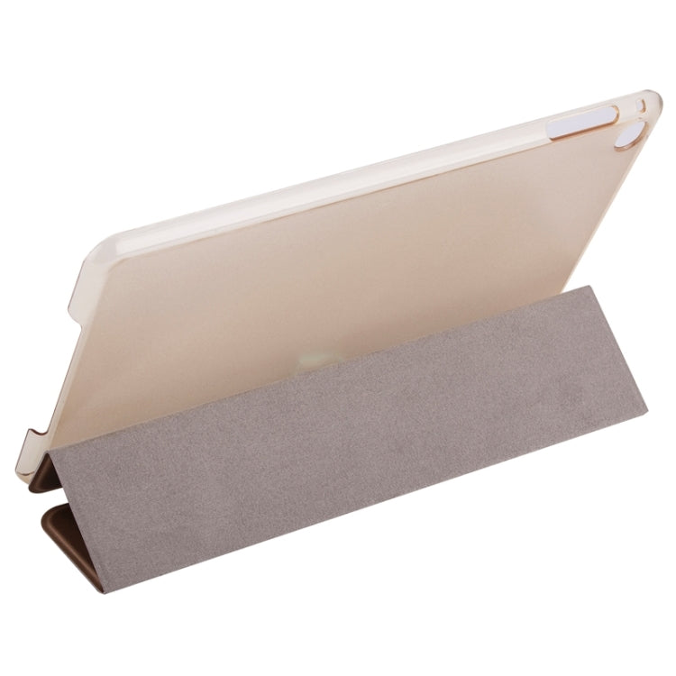Horizontal Flip Solid Color Elasticity Leather Case with Three-Folding Holder for iPad Mini 4 & Mini 2019