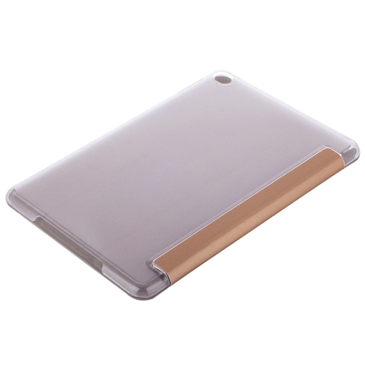 Horizontal Flip Solid Color Elasticity Leather Case with Three-Folding Holder for iPad Mini 4 & Mini 2019