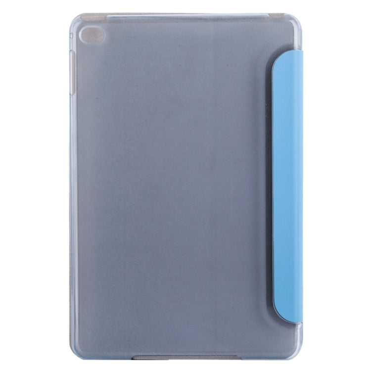 Horizontal Flip Solid Color Elasticity Leather Case with Three-Folding Holder for iPad Mini 4 & Mini 2019
