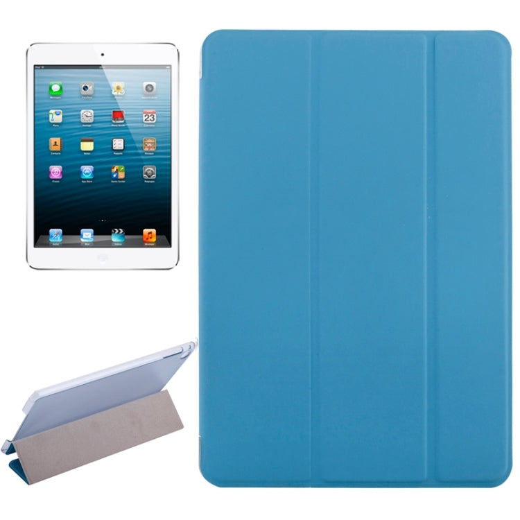 Horizontal Flip Solid Color Elasticity Leather Case with Three-Folding Holder for iPad Mini 4 & Mini 2019