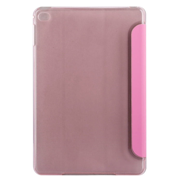 Horizontal Flip Solid Color Elasticity Leather Case with Three-Folding Holder for iPad Mini 4 & Mini 2019