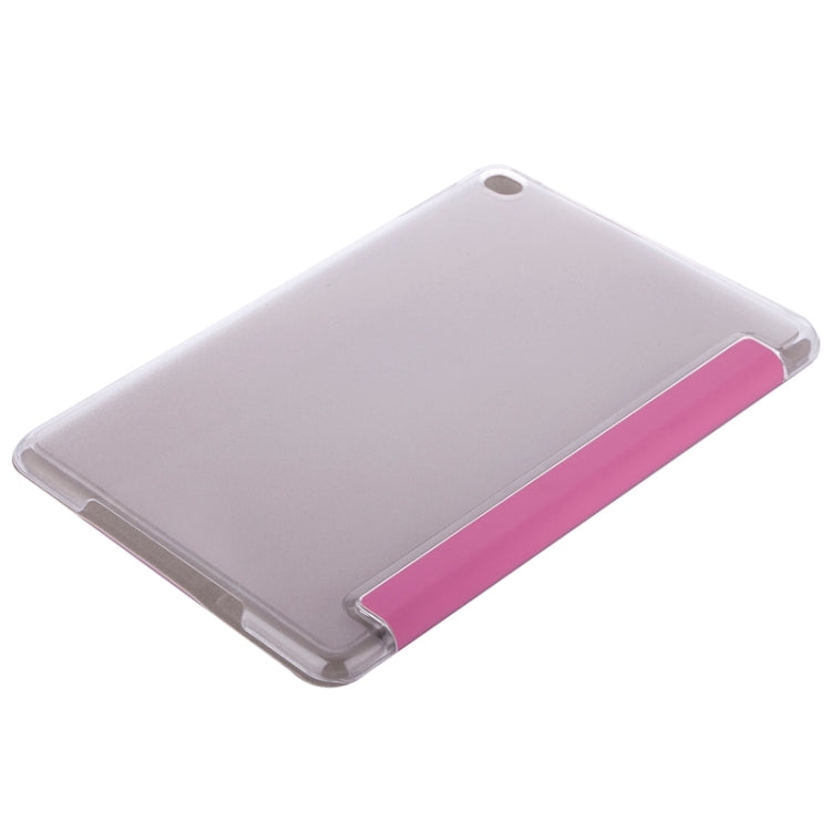 Horizontal Flip Solid Color Elasticity Leather Case with Three-Folding Holder for iPad Mini 4 & Mini 2019