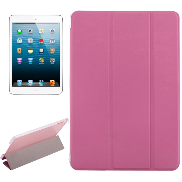 Horizontal Flip Solid Color Elasticity Leather Case with Three-Folding Holder for iPad Mini 4 & Mini 2019