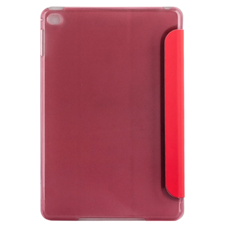 Horizontal Flip Solid Color Elasticity Leather Case with Three-Folding Holder for iPad Mini 4 & Mini 2019