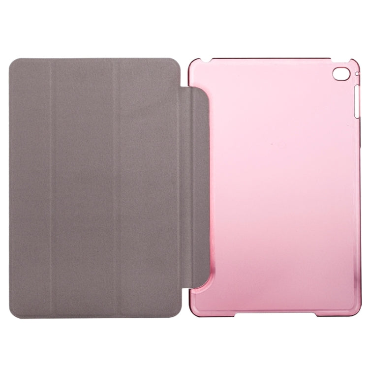 Horizontal Flip Solid Color Elasticity Leather Case with Three-Folding Holder for iPad Mini 4 & Mini 2019