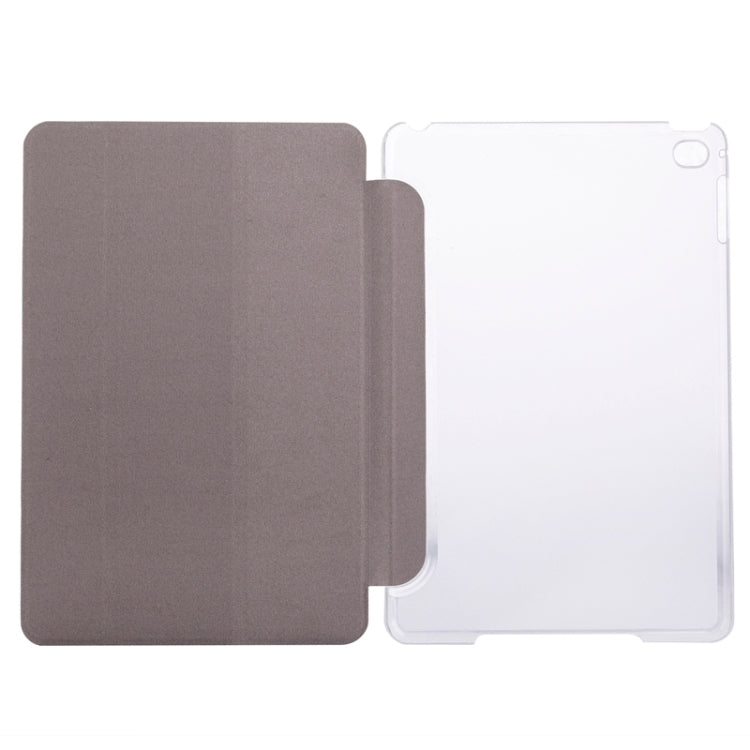 Horizontal Flip Solid Color Elasticity Leather Case with Three-Folding Holder for iPad Mini 4 & Mini 2019