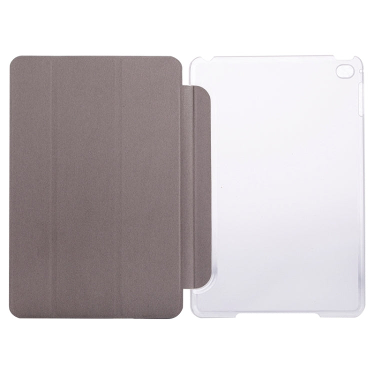 Horizontal Flip Solid Color Elasticity Leather Case with Three-Folding Holder for iPad Mini 4 & Mini 2019