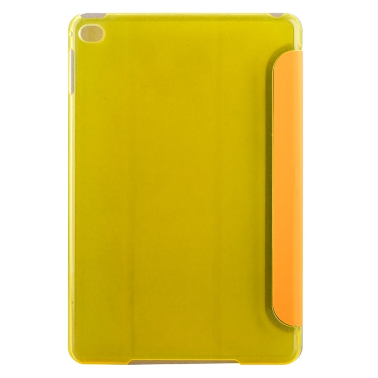 Horizontal Flip Solid Color Elasticity Leather Case with Three-Folding Holder for iPad Mini 4 & Mini 2019