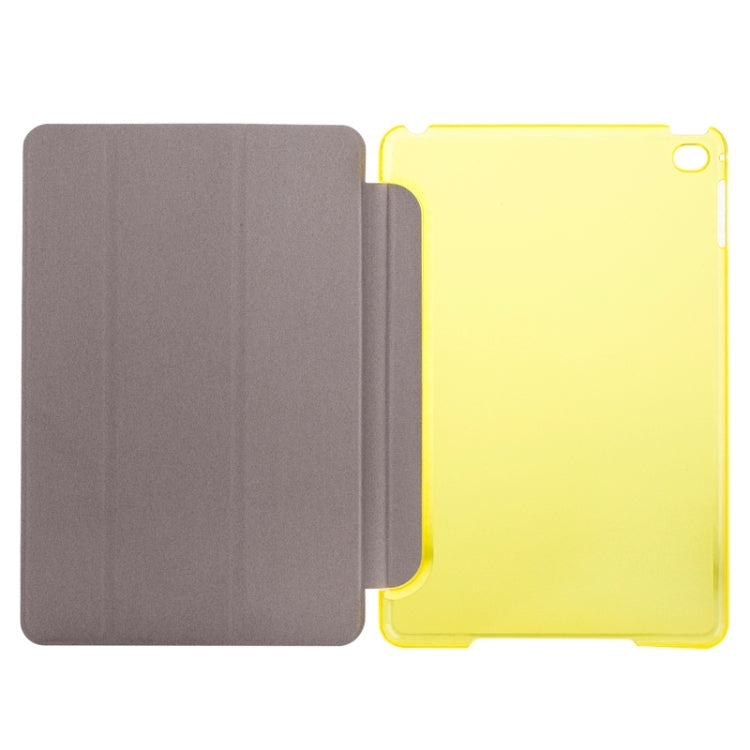 Horizontal Flip Solid Color Elasticity Leather Case with Three-Folding Holder for iPad Mini 4 & Mini 2019