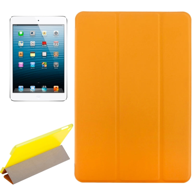 Horizontal Flip Solid Color Elasticity Leather Case with Three-Folding Holder for iPad Mini 4 & Mini 2019