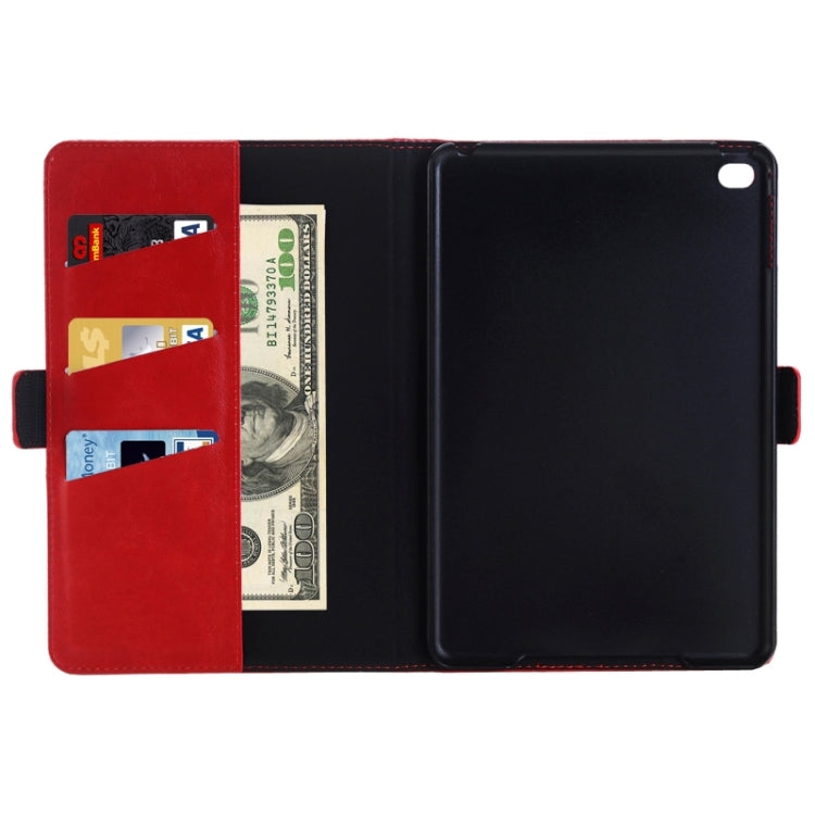 Crazy Horse Texture Horizontal Flip Solid Color Leather Case with Holder & Card Slots & Wallet for iPad mini 4
