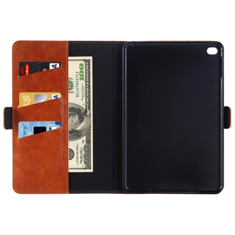 Crazy Horse Texture Horizontal Flip Solid Color Leather Case with Holder & Card Slots & Wallet for iPad mini 4