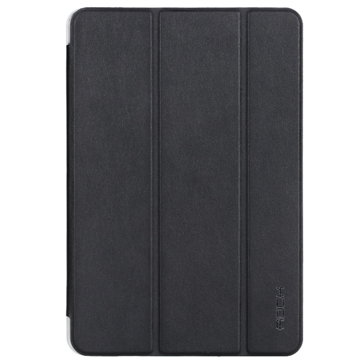 Rock Touch Series Fashionable Business Style Horizontal Flip Leather Case with Three-folding Holder and Intelligent Sleep / Wake-up Function for iPad mini 4