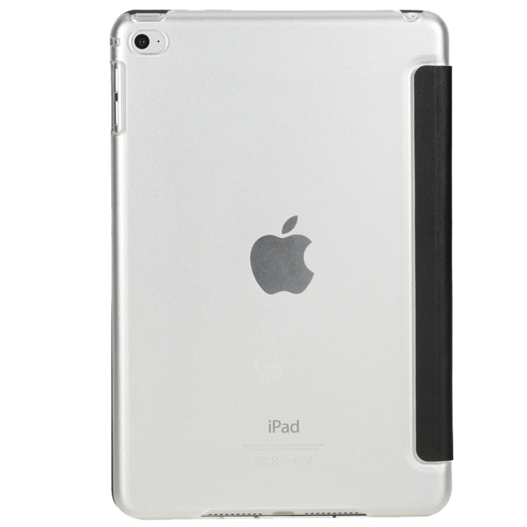 Rock Touch Series Fashionable Business Style Horizontal Flip Leather Case with Three-folding Holder and Intelligent Sleep / Wake-up Function for iPad mini 4