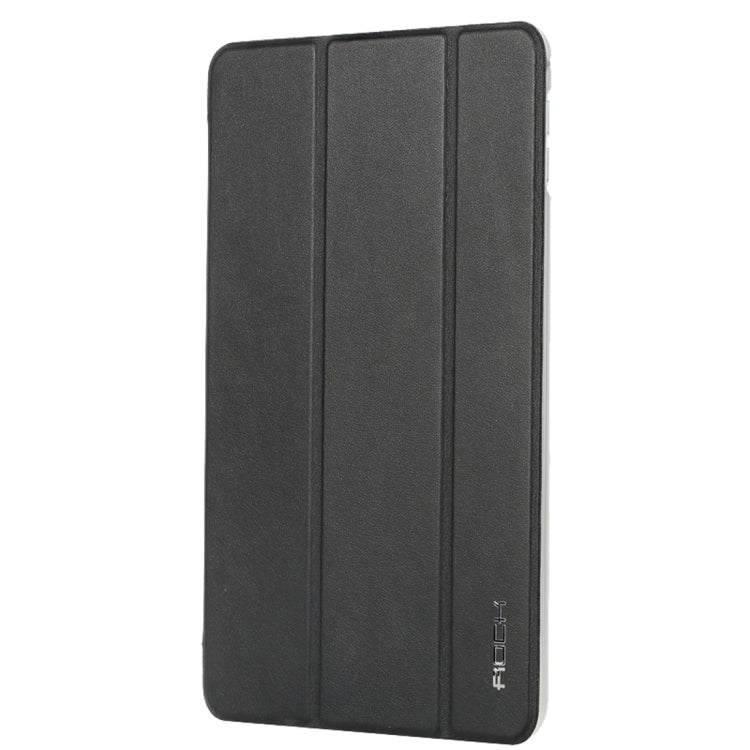 Rock Touch Series Fashionable Business Style Horizontal Flip Leather Case with Three-folding Holder and Intelligent Sleep / Wake-up Function for iPad mini 4