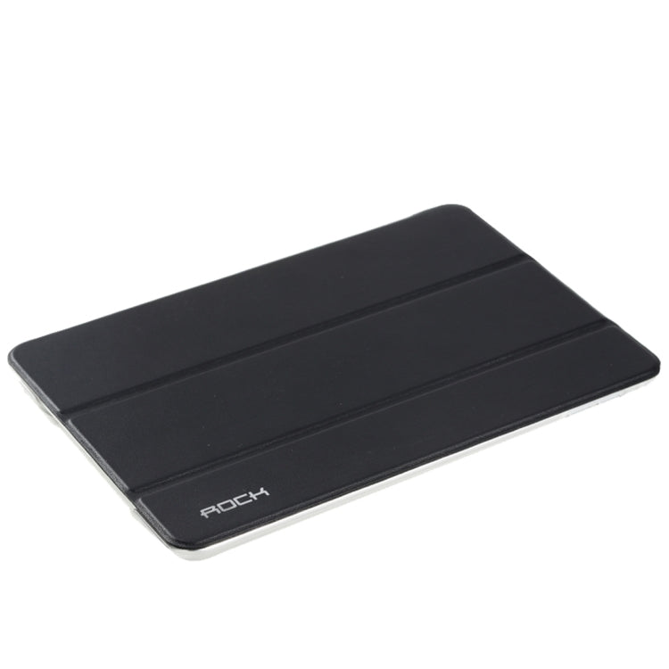 Rock Touch Series Fashionable Business Style Horizontal Flip Leather Case with Three-folding Holder and Intelligent Sleep / Wake-up Function for iPad mini 4
