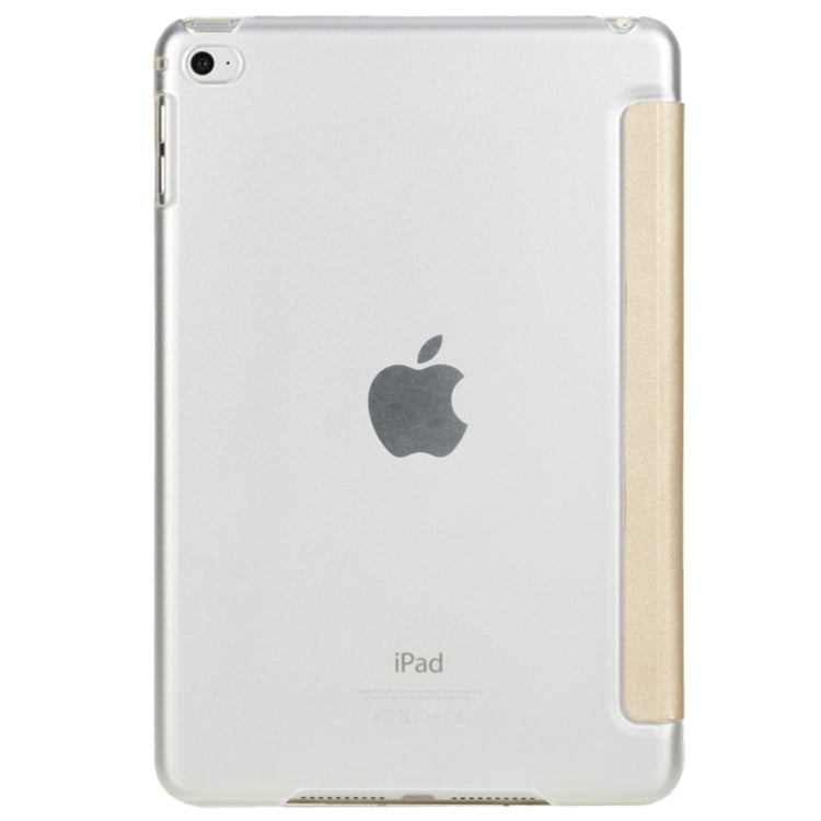 Rock Touch Series Fashionable Business Style Horizontal Flip Leather Case with Three-folding Holder and Intelligent Sleep / Wake-up Function for iPad mini 4