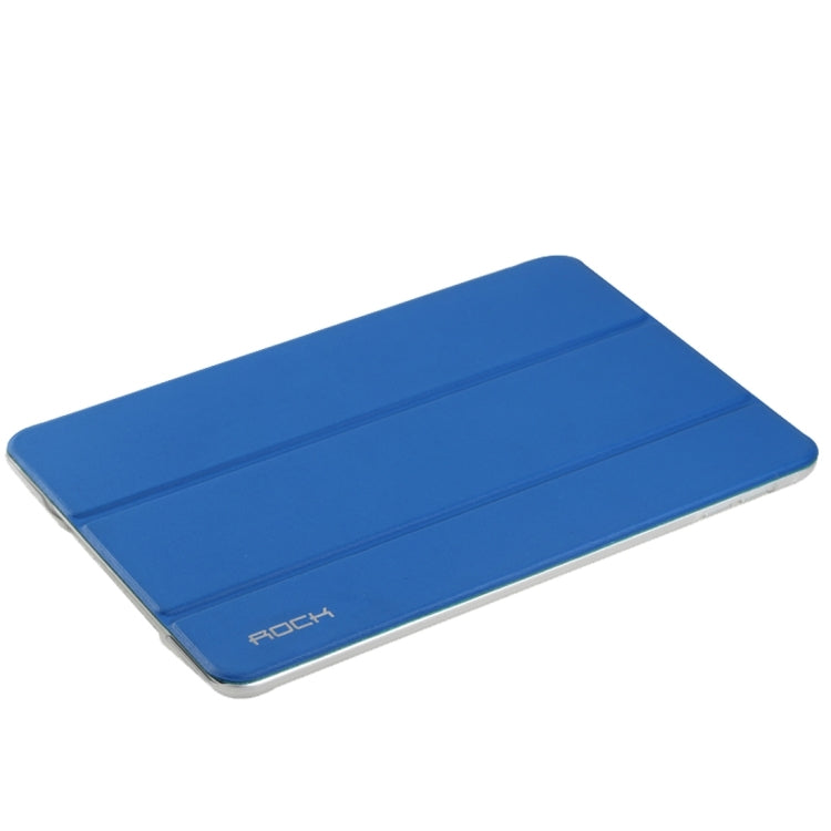 Rock Touch Series Fashionable Business Style Horizontal Flip Leather Case with Three-folding Holder and Intelligent Sleep / Wake-up Function for iPad mini 4