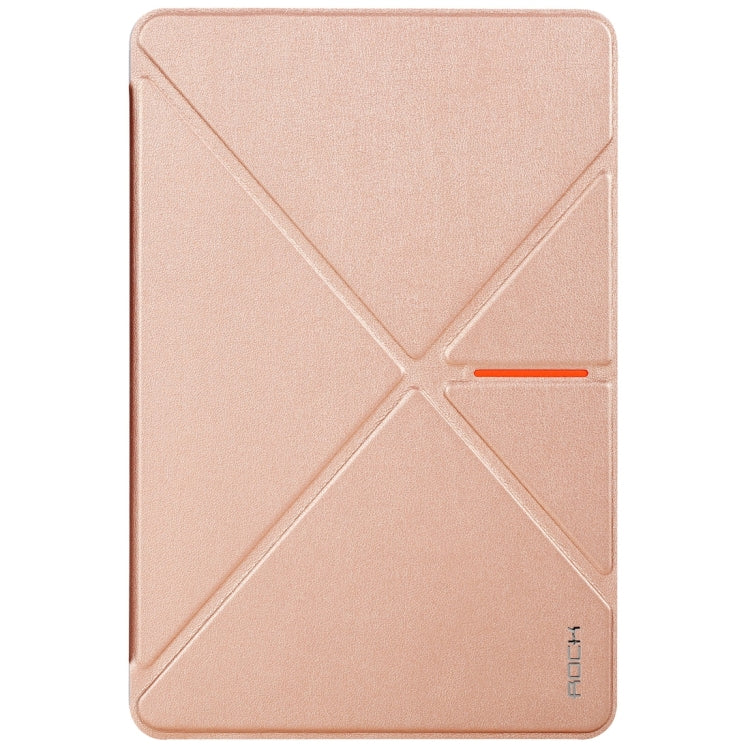 Rock DeVita Series Fashionable Business Style 1.38mm Horizontal Flip Leather Case with Tower-shaped Kickstand Holder and Intelligent Sleep / Wake-up Function for iPad mini 4
