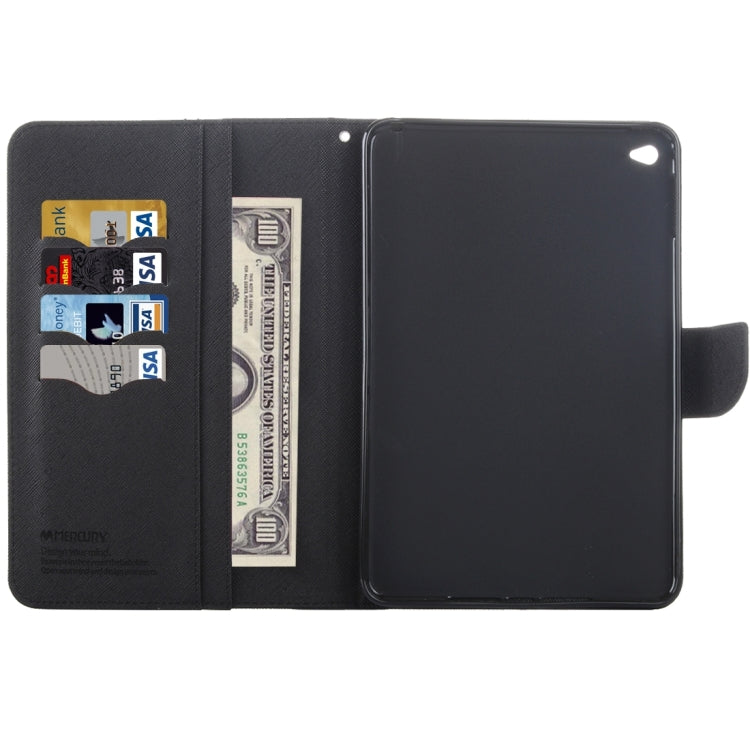 GOOSPERY Cross Texture Horizontal Flip Leather Case with Holder & Card Slots & Wallet for iPad mini 4