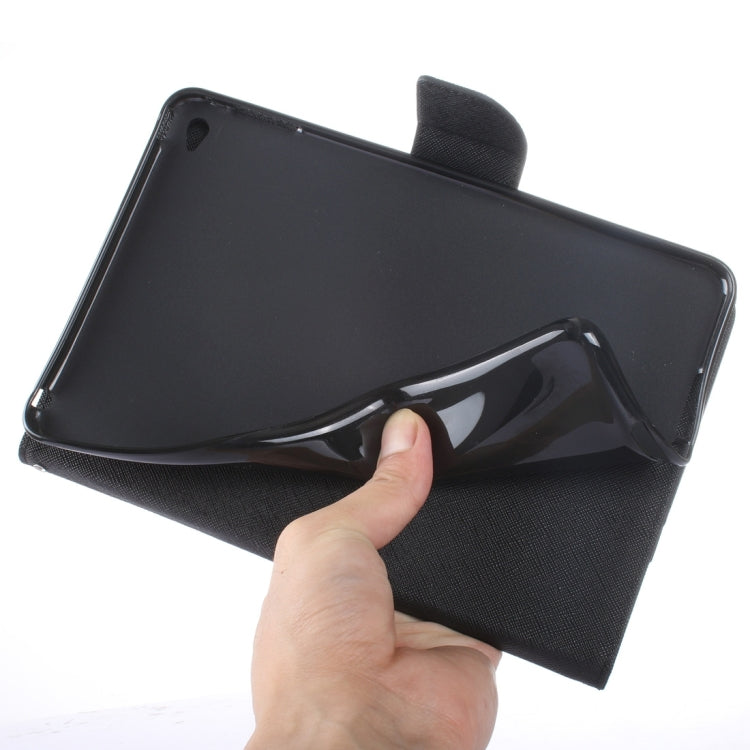 GOOSPERY Cross Texture Horizontal Flip Leather Case with Holder & Card Slots & Wallet for iPad mini 4