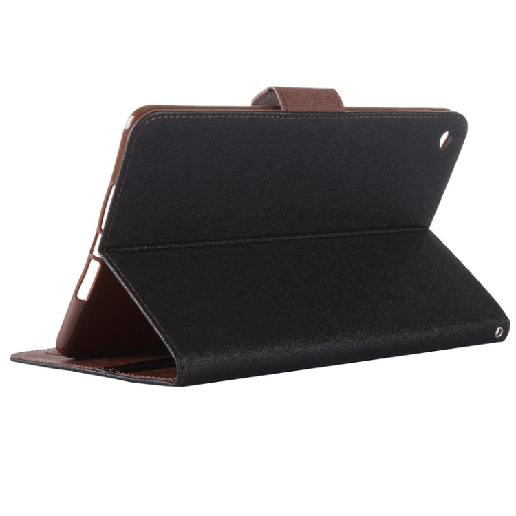 GOOSPERY Cross Texture Horizontal Flip Leather Case with Holder & Card Slots & Wallet for iPad mini 4