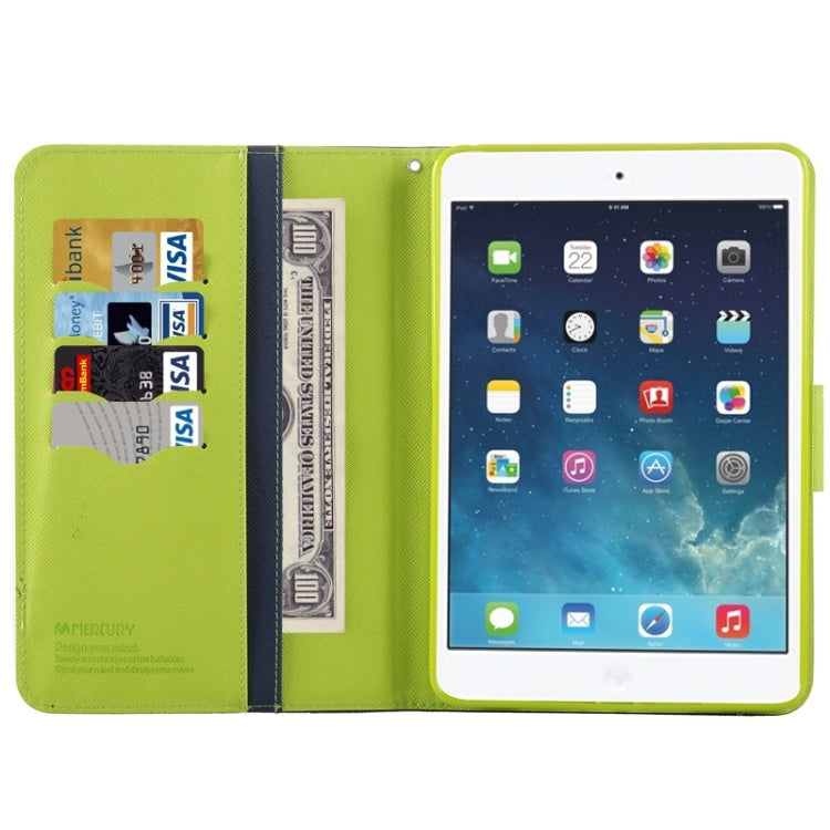 GOOSPERY Cross Texture Horizontal Flip Leather Case with Holder & Card Slots & Wallet for iPad mini 4